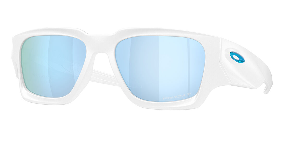 Oakley OO9514 INSTAGATOR Polarized 951404, White frame, Prizm Deep Water Blue Polarized lenses