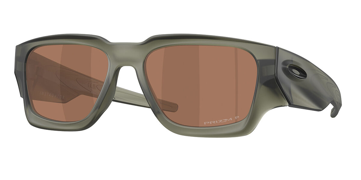 Oakley OO9514 INSTAGATOR Polarized 951405, Green frame, Prizm Tungsten Brown Mirror Polarized lenses