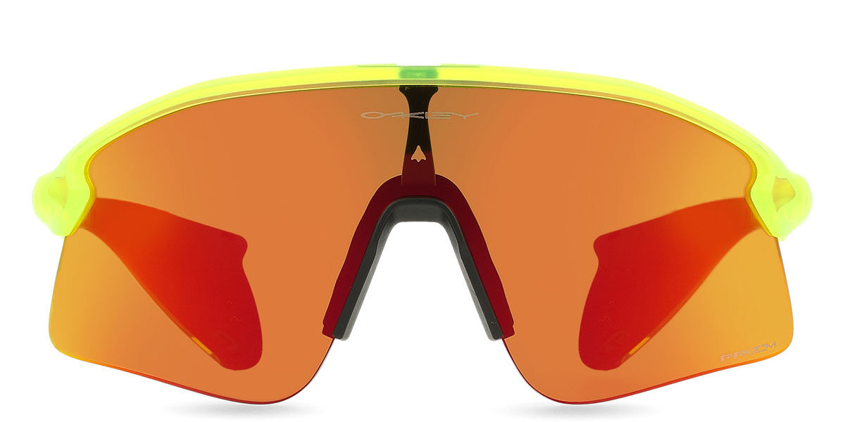 Oakley OO9518 STUNT DEVIL S 951803, Green frame, Prizm Ruby Red Mirror lenses