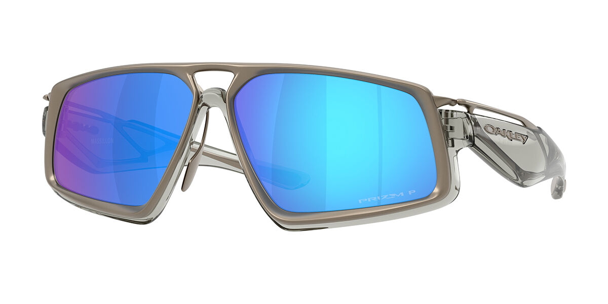 Oakley OO6029 MASSILLON Polarized 602904, Gold frame, Prizm™ Sapphire Blue Mirror Polarized lenses