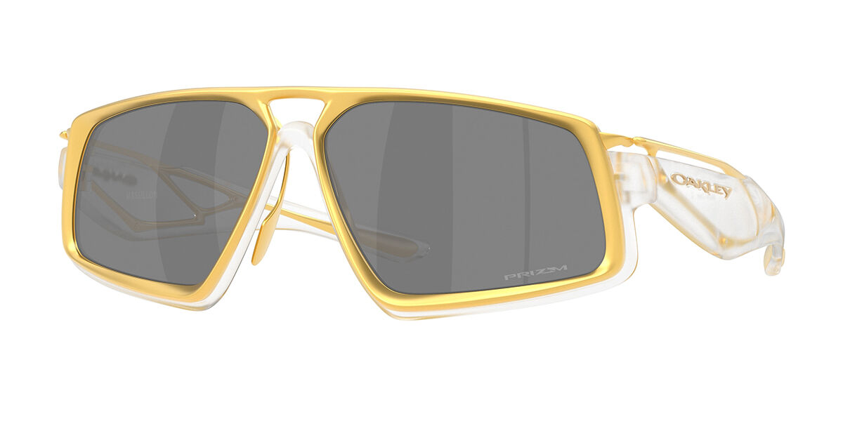 Oakley OO6029 MASSILLON 602902, Gold frame, Prizm™ Black Mirror lenses