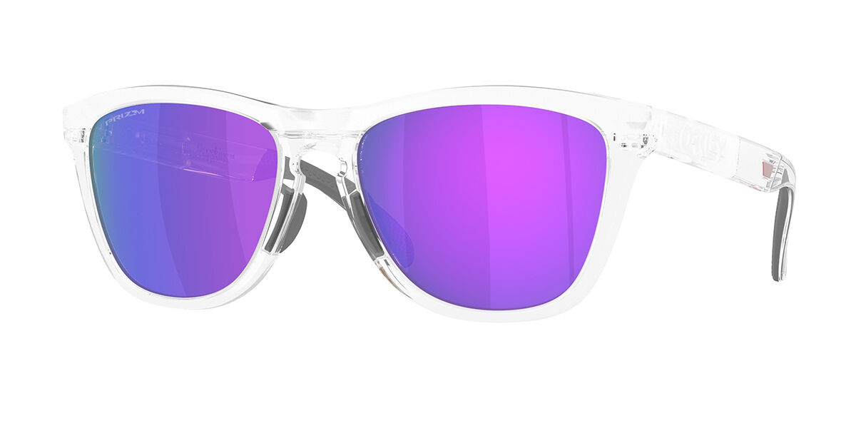 Oakley OO9503A FROGSKINS RANGE XL Asian Fit 950305, Clear frame, Prizm™ Violet Mirror lenses