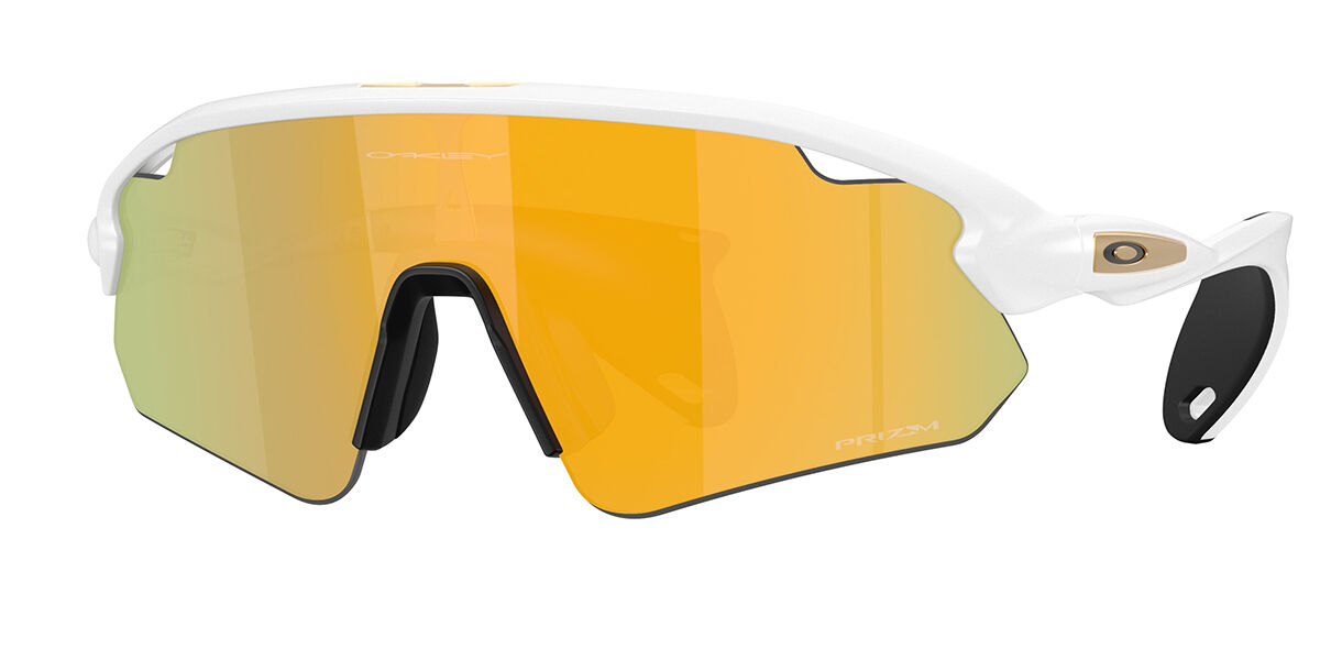 Oakley OO9525 STUNT DEVIL Asian Fit 952508, White frame, Prizm 24k Gold Mirror lenses