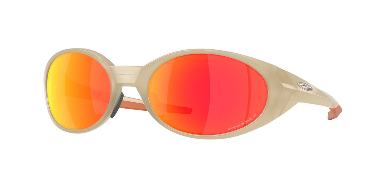 Oakley OO9438 EYEJACKET REDUX Polarized 943834, Brown frame, Prizm Ruby Mirror Polarized lenses