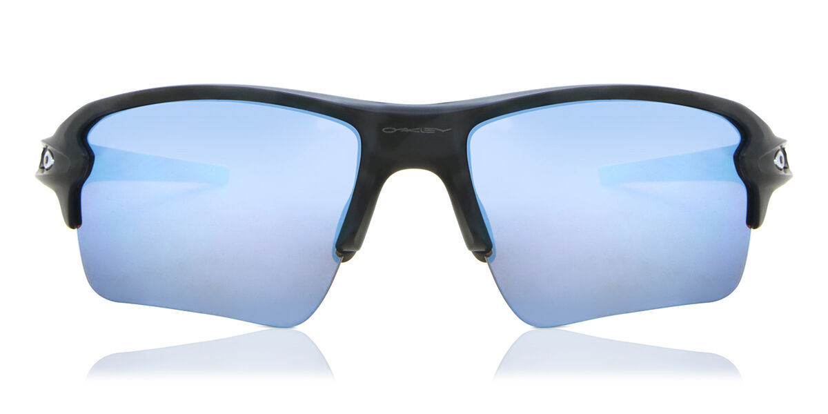 Oakley OO9188 FLAK 2.0 XL Polarized 9188G3, Black frame, Prizm™ Deep Water Blue lenses