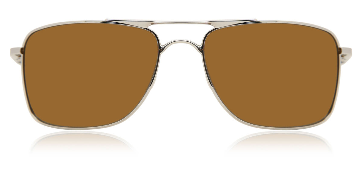 Oakley OO4124 GAUGE 8 Polarized 412409, Silver frame, Prizm Tungsten/Brown lenses