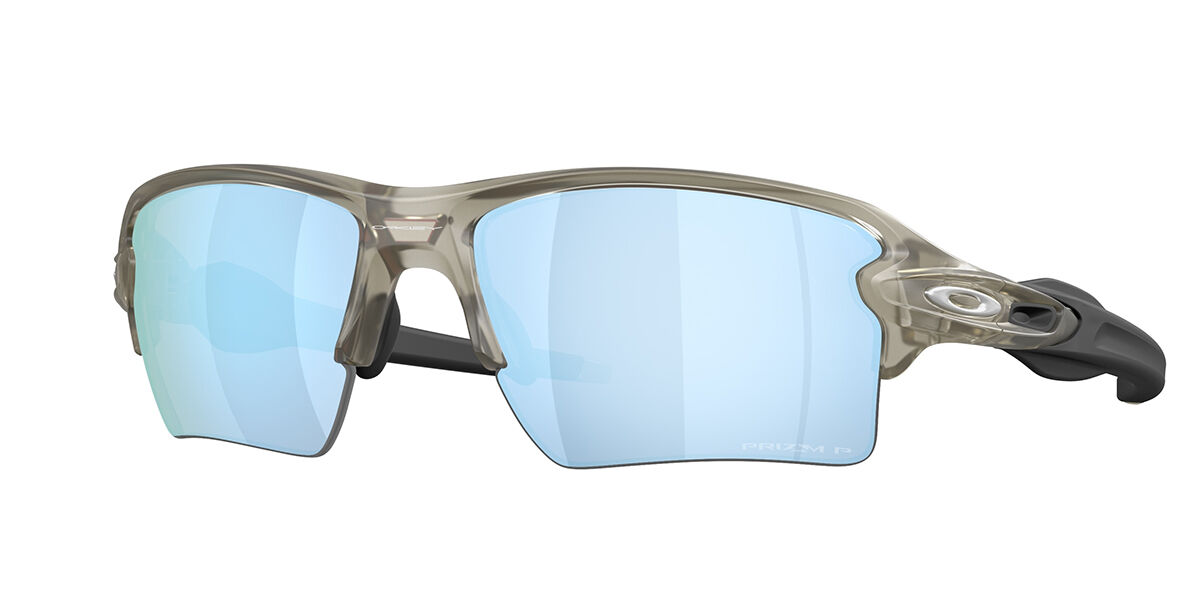 Oakley OO9188 FLAK 2.0 XL Polarized 9188J9, Grey frame, Prizm™ Deep Water Blue Polarized lenses