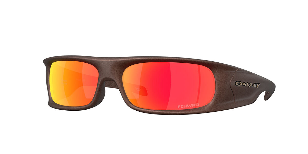 Oakley OO9522 HIGHLAND 952206, Brown frame, Prizm Ruby Red Mirror lenses