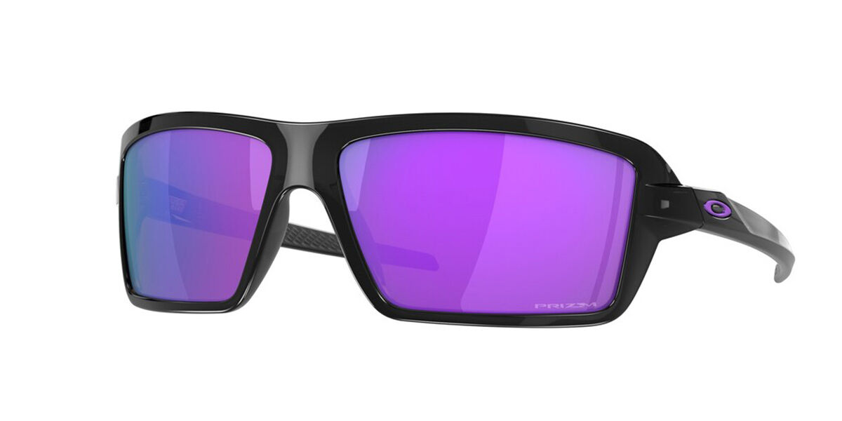 Oakley OO9129 CABLES 912908, Black frame, Prizm Violet lenses