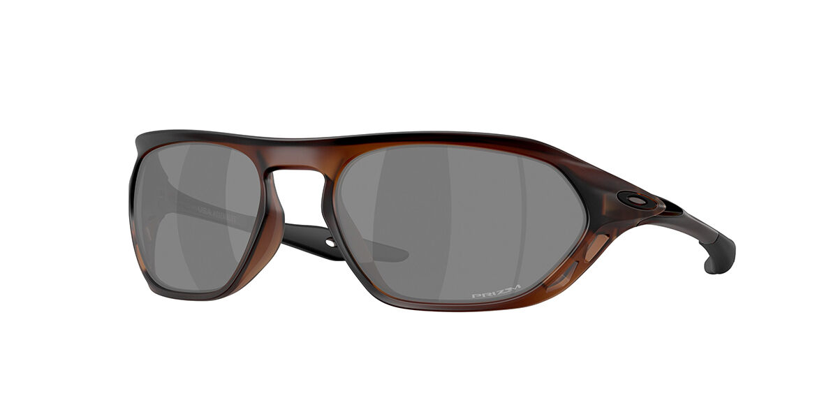 Oakley OO9537 CAGE JACKET 953704, Brown frame, Prizm Black Mirror lenses