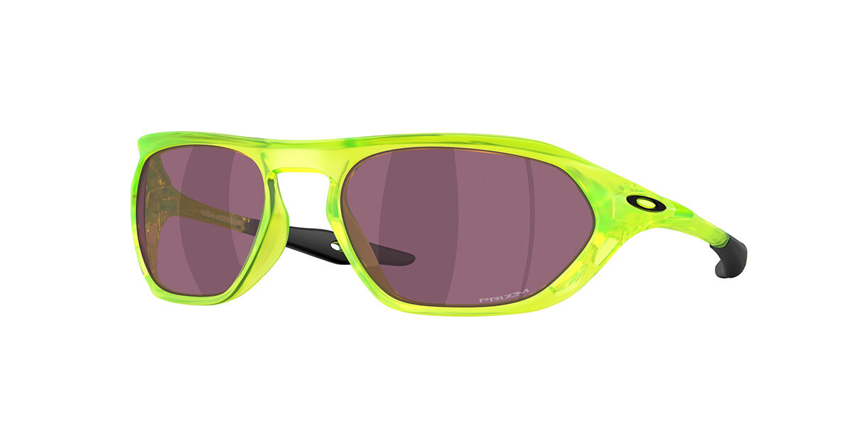 Oakley OO9537 CAGE JACKET 953707, Green frame, Prizm Road Black Mirror lenses