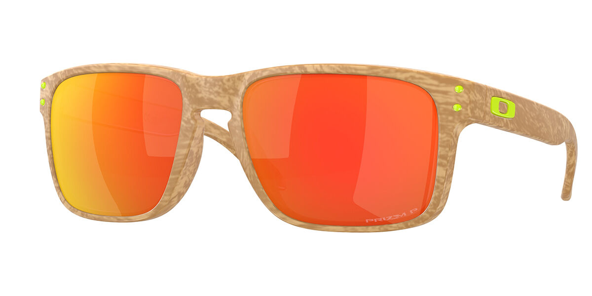 Oakley OO9244 HOLBROOK Asian Fit Polarized 924474, Brown frame, Prizm™ Ruby Red Mirror lenses