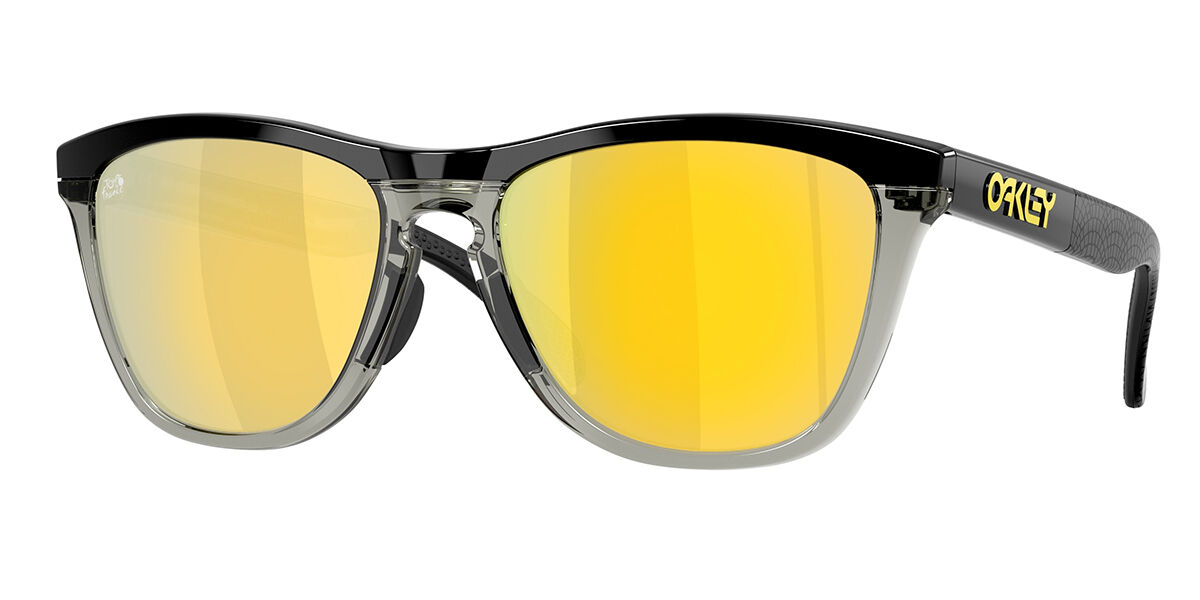 Oakley OO9284 FROGSKINS RANGE Polarized 928418, Black frame, Prizm 24K Gold Mirror Polarized lenses