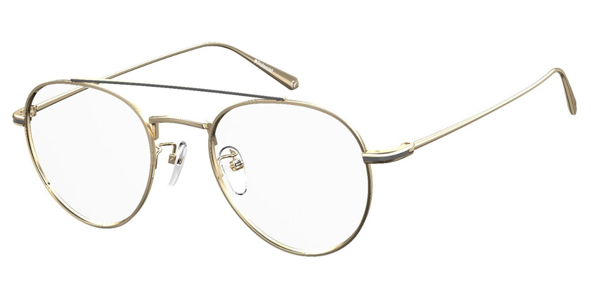 Polaroid PLD D383/G Asian Fit J5G Men's Eyeglasses Gold Size 51 (Frame Only) - Blue Light Block Available