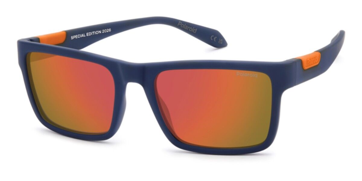 Polaroid PLD 2172/ATP/S Polarized FLL/OZ Men's Sunglasses Blue Size 55