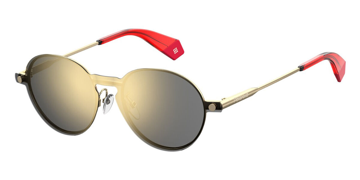 Polaroid PLD 6082/G/CS with Clip-On J5G/LM Men's Eyeglasses Gold Size 51 (Frame Only) - Blue Light Block Available