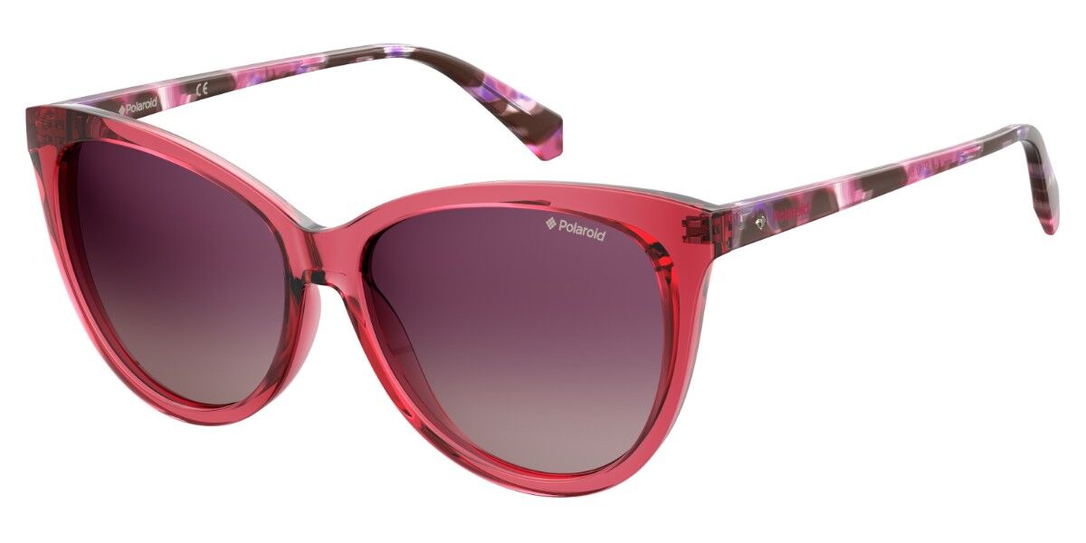 Polaroid PLD 6104/S/X Polarized VA4/JR Women's Sunglasses Red Size 56