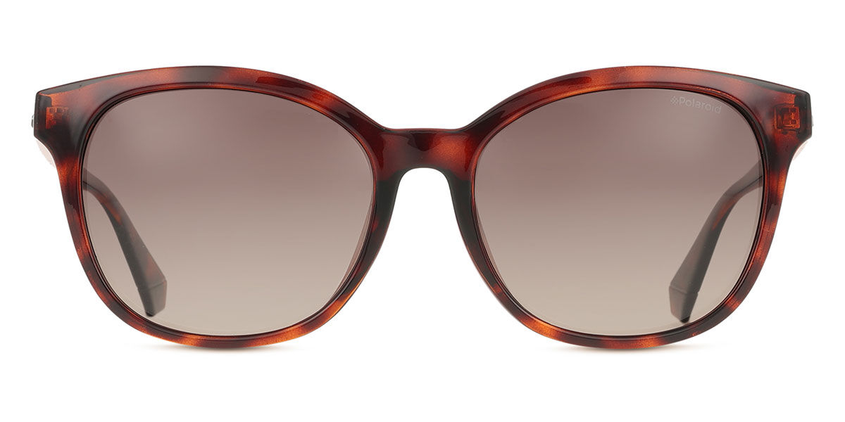 Polaroid PLD 4089/F/S Asian Fit Polarized 086/LA Women's Sunglasses Tortoiseshell Size 55