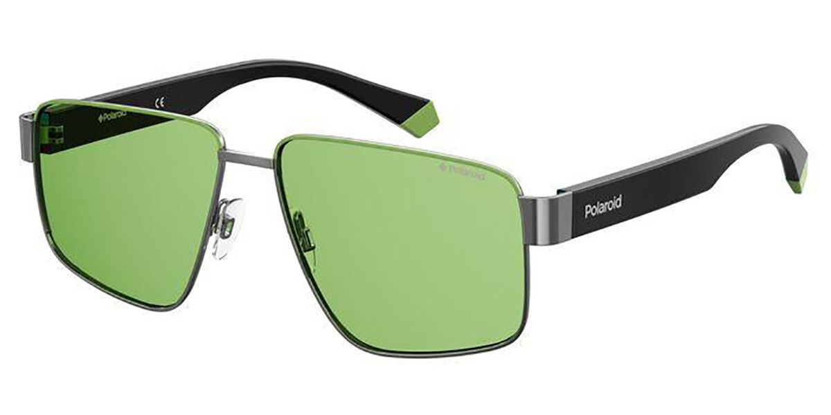 Polaroid PLD 6121/S SMF/UC, Grey frame, Green lenses