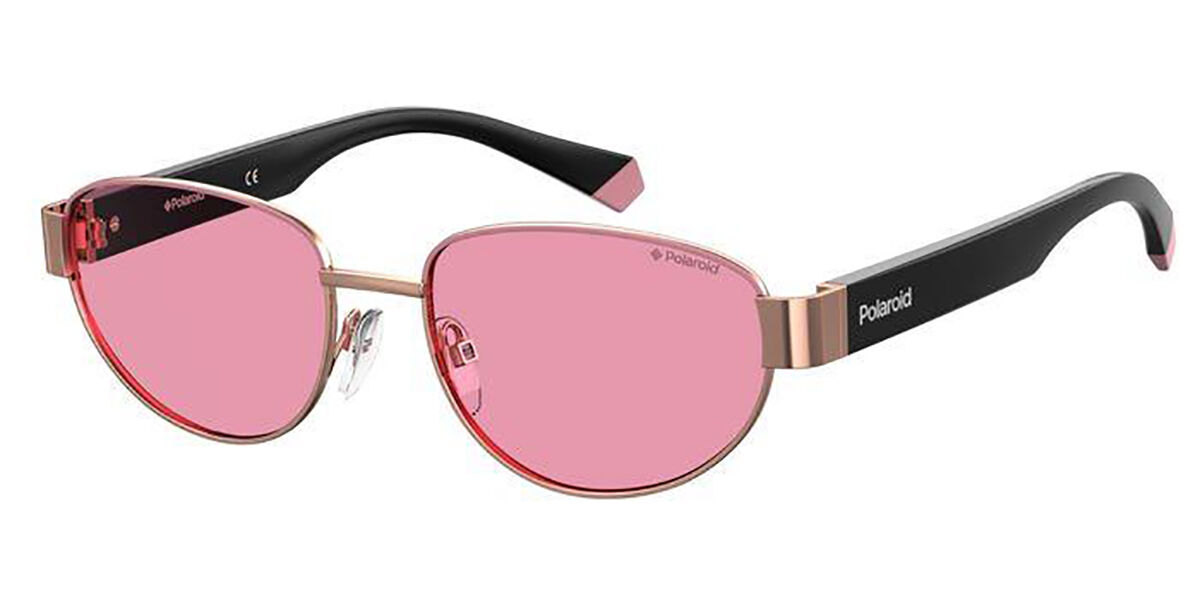 Polaroid PLD 6123/S EYR/0F, Gold frame, Pink lenses