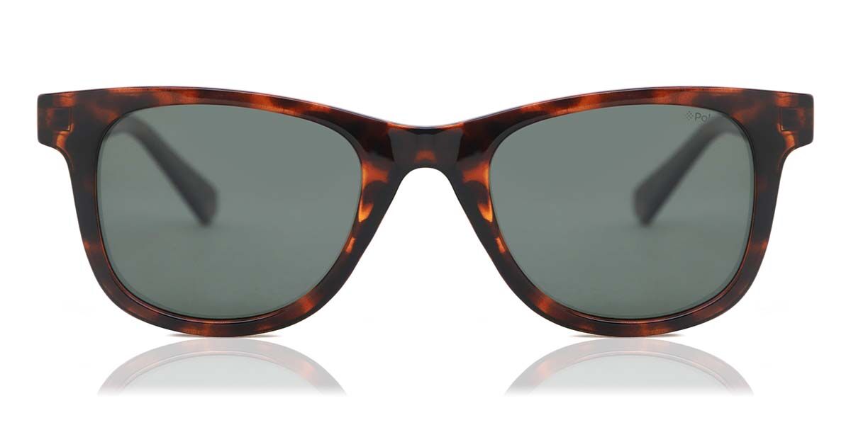 Polaroid PLD 1016/S/NEW 086/UC, Tortoiseshell frame, Green lenses