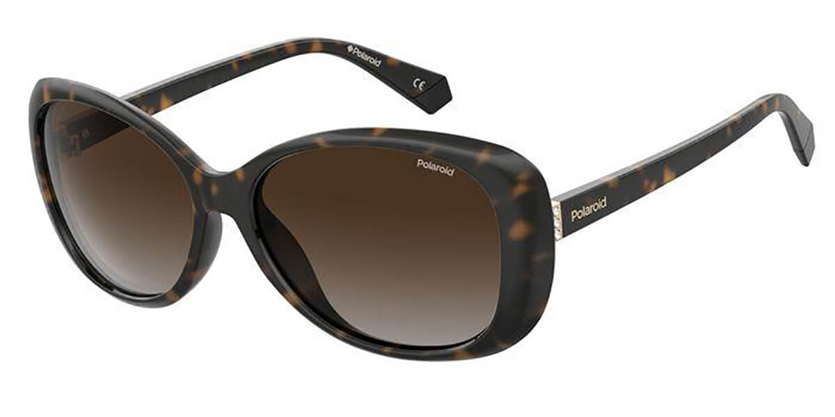 Polaroid PLD 4097/S 086/LA, Tortoiseshell frame, Gradient Brown lenses