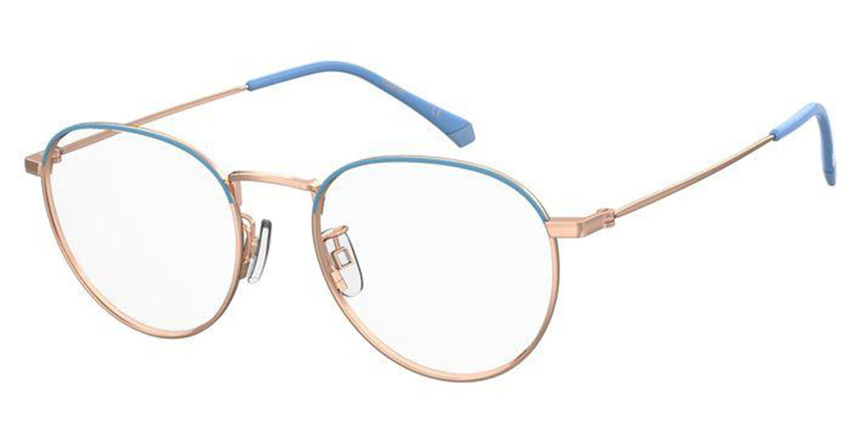 Polaroid PLD D396/G Asian Fit QWU Men's Eyeglasses Gold Size 51 (Frame Only) - Blue Light Block Available