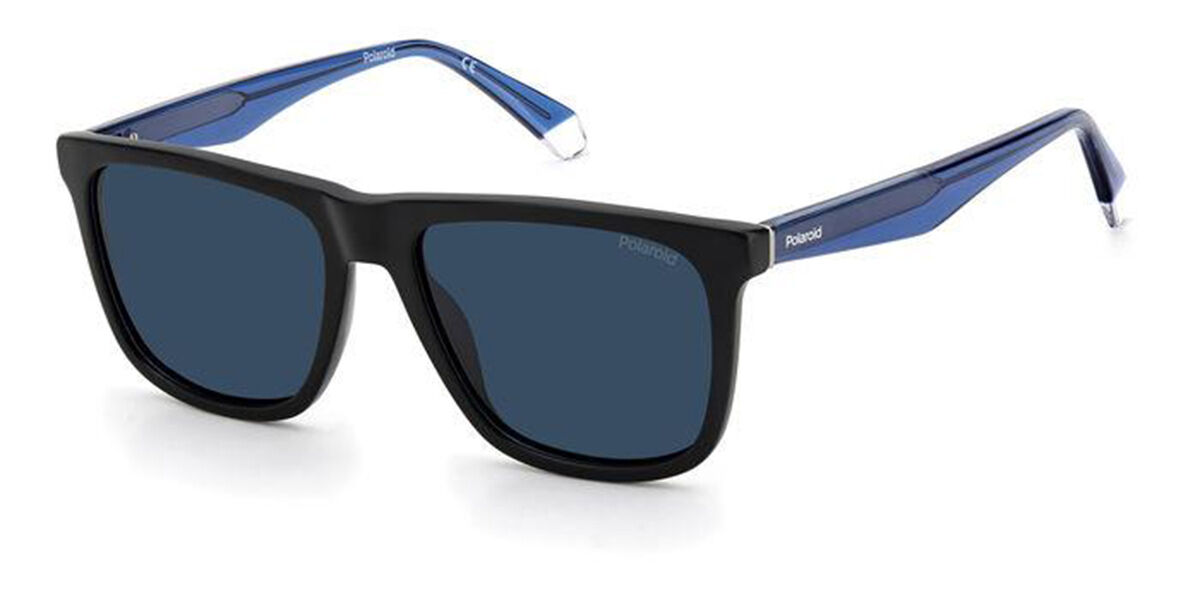 Polaroid PLD 2102/S/X Polarized 0VK/C3, Black frame, Blue lenses