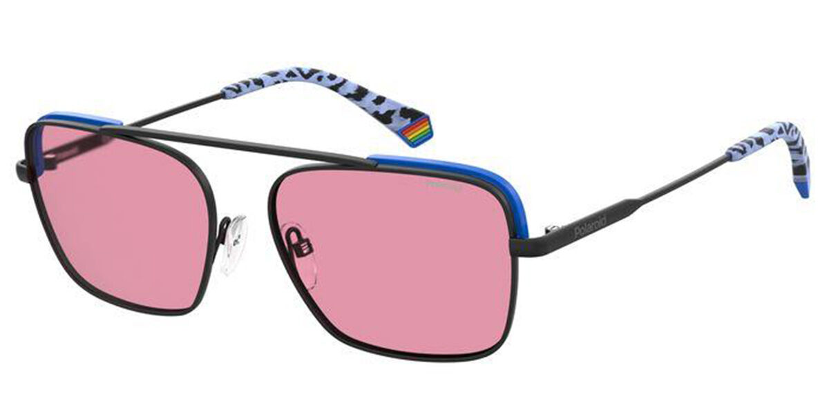 Polaroid PLD 6131/S Polarized 3H2/0F, Black frame, Pink lenses