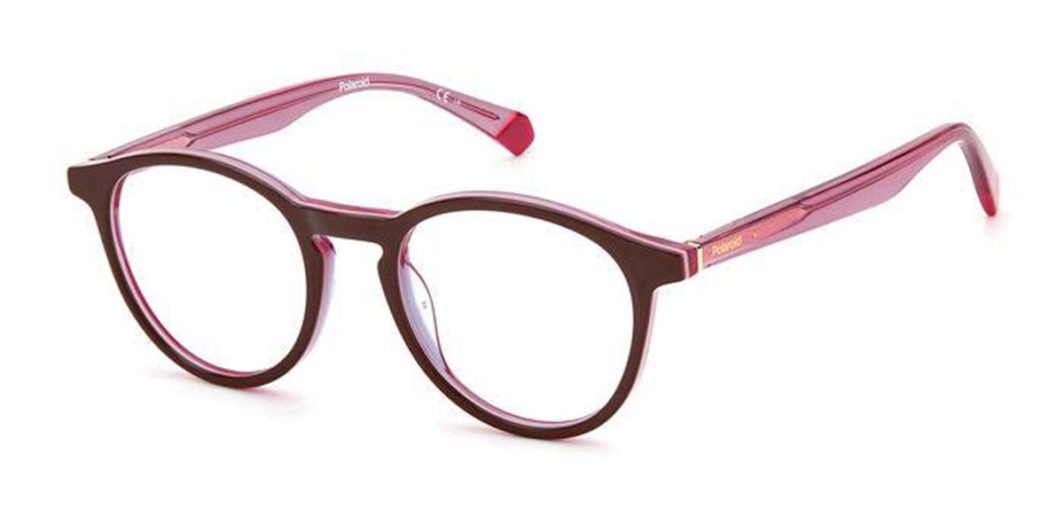 Polaroid PLD D391 0T5 Men's Eyeglasses Burgundy Size 48 (Frame Only) - Blue Light Block Available