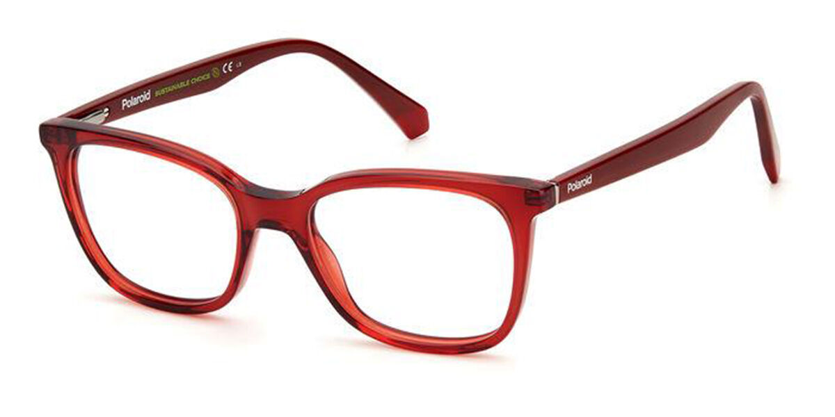 Polaroid PLD D423 C9A Women's Eyeglasses Red Size 51 (Frame Only) - Blue Light Block Available