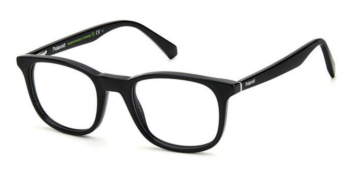 Polaroid PLD D424 807 Men's Eyeglasses Black Size 50 (Frame Only) - Blue Light Block Available