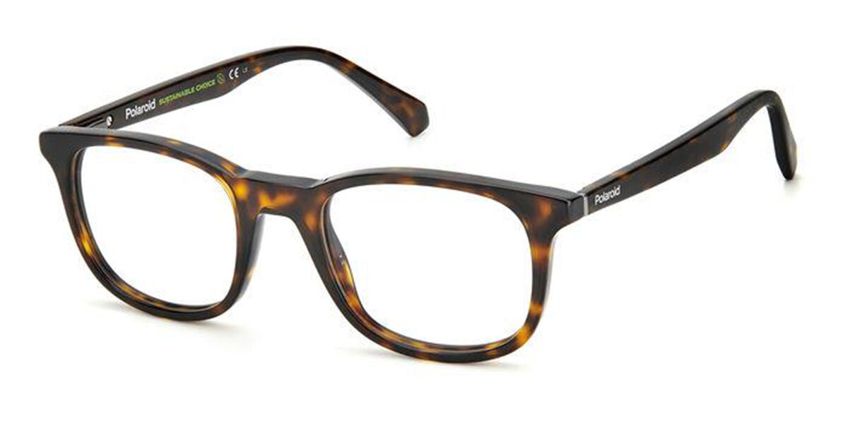 Polaroid PLD D424 086 Men's Eyeglasses Tortoiseshell Size 50 (Frame Only) - Blue Light Block Available