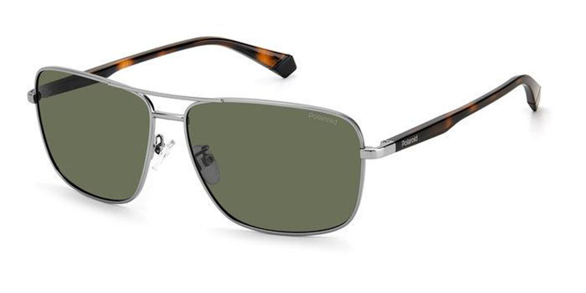 Polaroid PLD 2119/G/S Asian Fit 6LB/UC, Grey frame, Green lenses