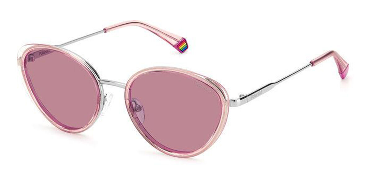 Polaroid PLD 6145/S Polarized 35J/0F, Pink frame, Pink lenses