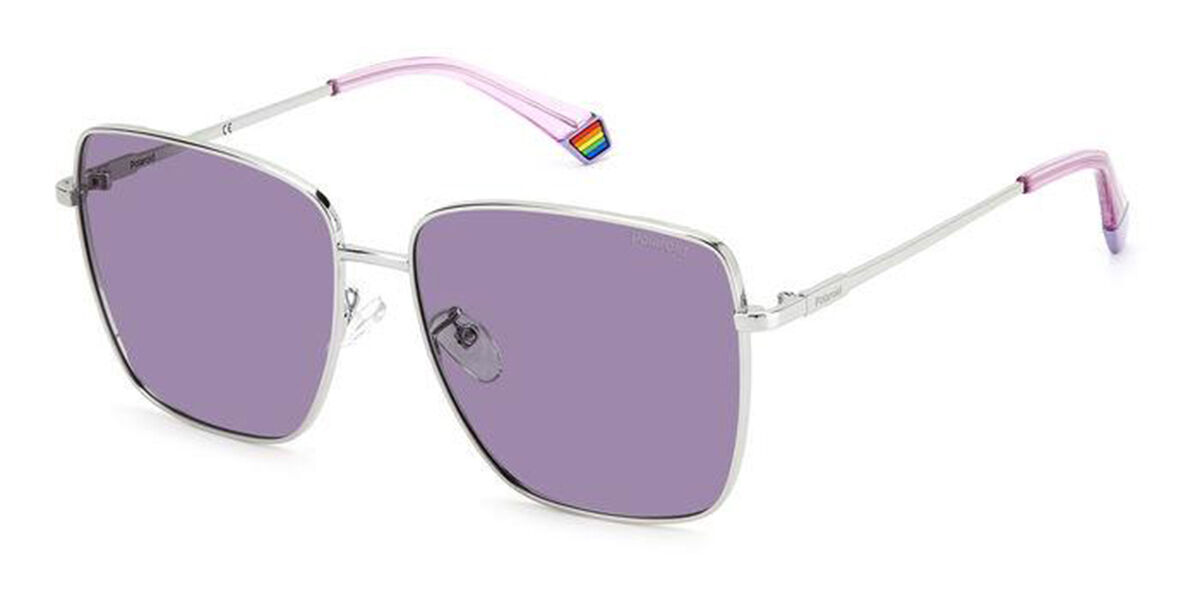 Polaroid PLD 6164/G/S Asian Fit 010/KL, Silver frame, Purple lenses