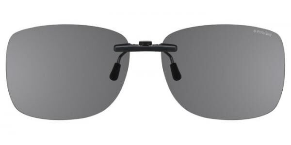 Polaroid PLD 1002/C-ON Clip-On Only Polarized DL5/Y2, Black frame, Grey lenses