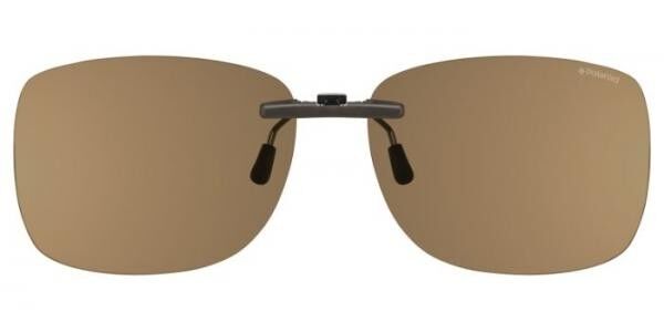 Polaroid PLD 1002/C-ON Clip-On Only Polarized UPW/IG, Brown frame, Brown lenses
