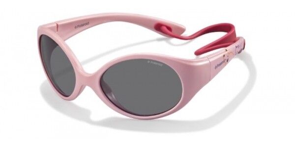 Polaroid PLD 8010/S Polarized Kids NM9/Y2, Pink frame, Grey lenses