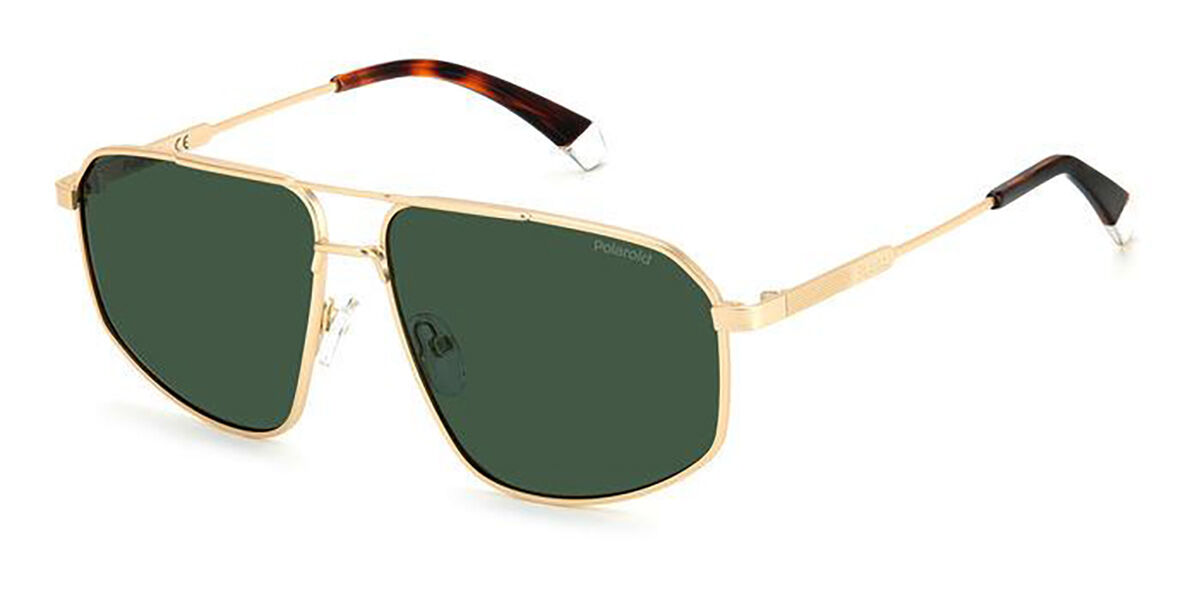 Polaroid PLD 4118/S/X AOZ/UC, Gold frame, Green lenses