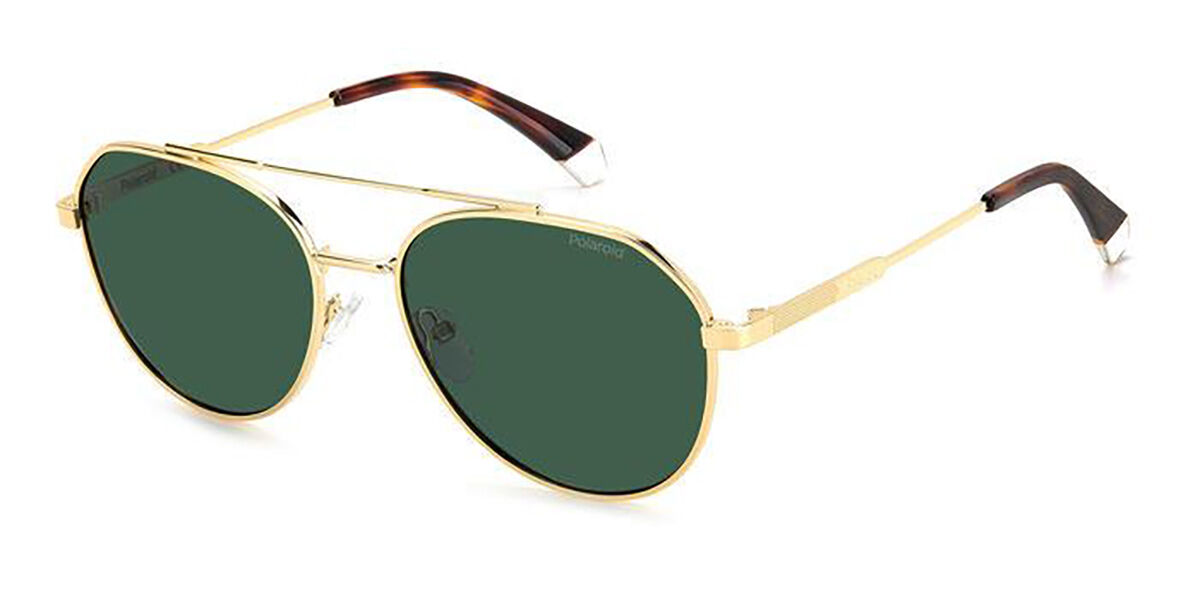 Polaroid PLD 4119/S/X J5G/UC, Gold frame, Green lenses