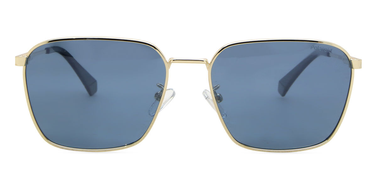 Polaroid PLD 4120/G/S/X Asian Fit LKS/XN, Gold frame, Blue Mirror lenses