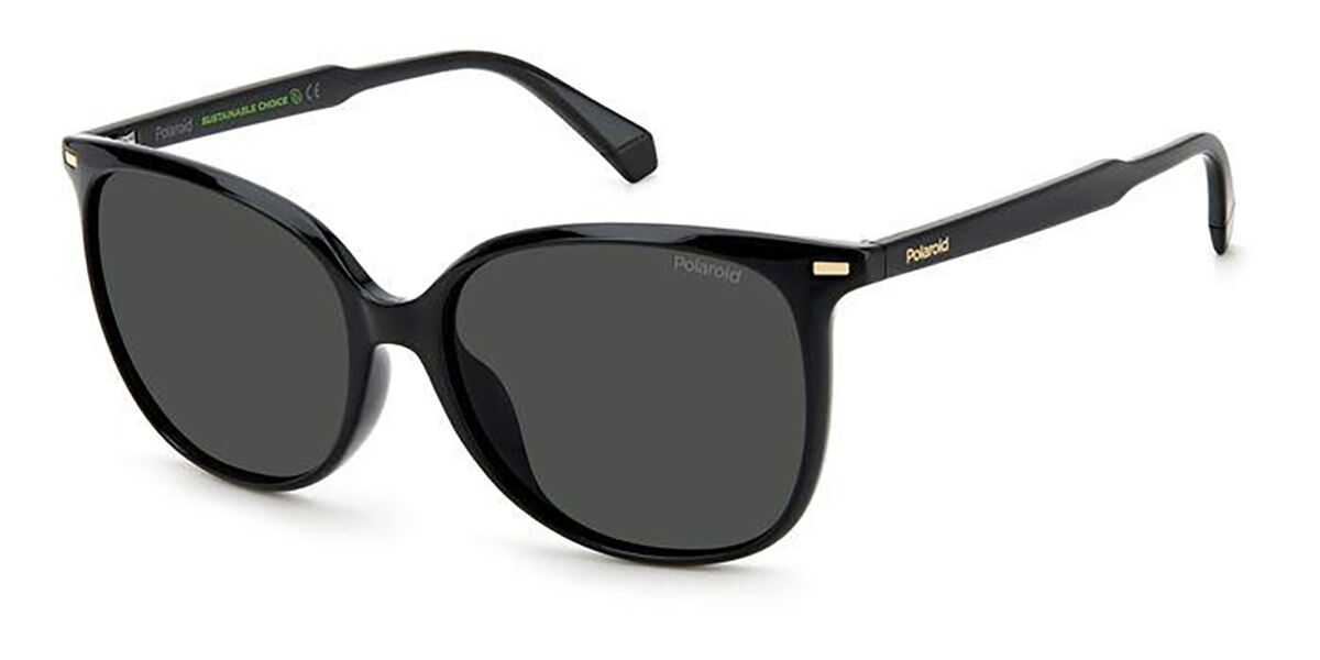 Polaroid PLD 4125/G/S Asian Fit 807/M9, Black frame, Grey lenses
