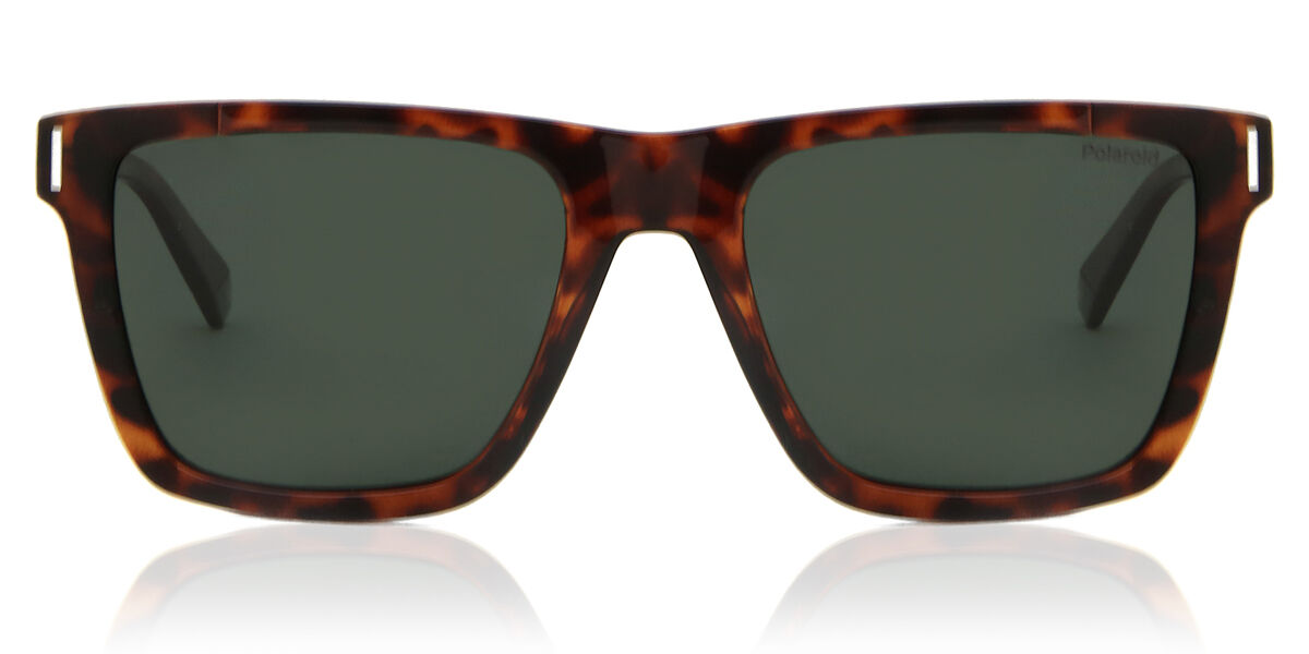 Polaroid PLD 6176/S 086/UC, Tortoiseshell frame, Green lenses