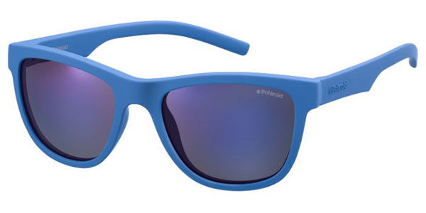 Polaroid PLD 8018/S Kids Polarized ZDI/JY, Blue frame, Grey Blue Mirror lenses
