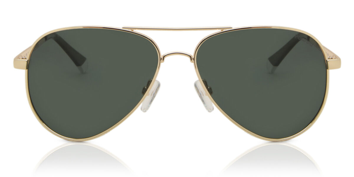 Polaroid PLD 6012/N/NEW Polarized PEF/UC, Gold frame, Green lenses