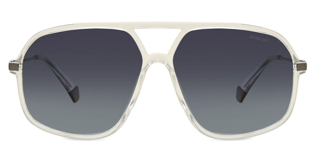 Polaroid PLD 6182/S Polarized 900/WJ, Clear frame, Grey lenses