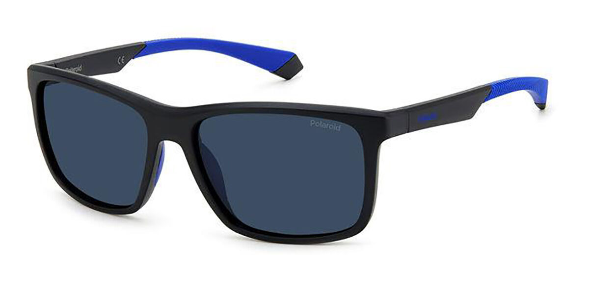 Polaroid PLD 7043/S Polarized 0VK/C3, Black frame, Blue lenses