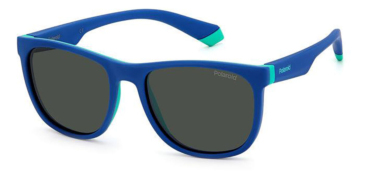 Polaroid PLD 8049/S Kids Polarized 465/M9, Blue frame, Grey lenses