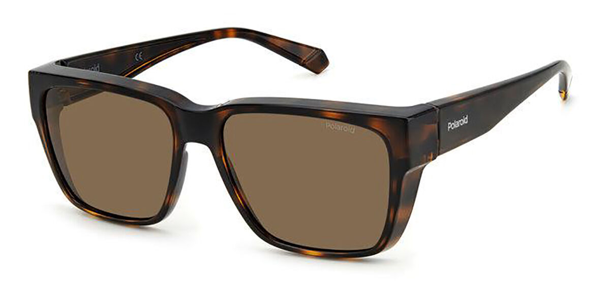 Polaroid PLD 9018/S Polarized 086/SP, Tortoiseshell frame, Brown lenses